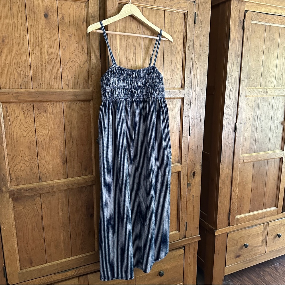 Target Navy Striped Maxi Dress - Picture 2 of 6